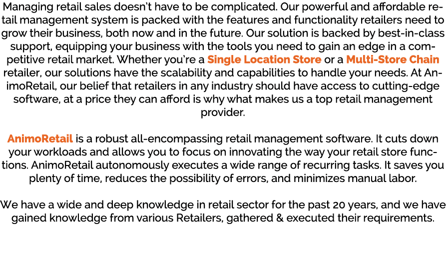 Managing retail sales doesn’t have to be complicated. Our powerful and affordable retail management system is packed ...
